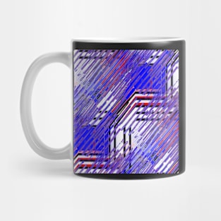 Blue and red stripes Mug